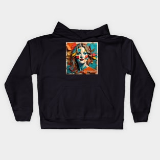 Drew Barrymore // Paper Art Kids Hoodie